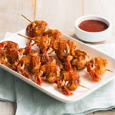 Brochettes de crevettes