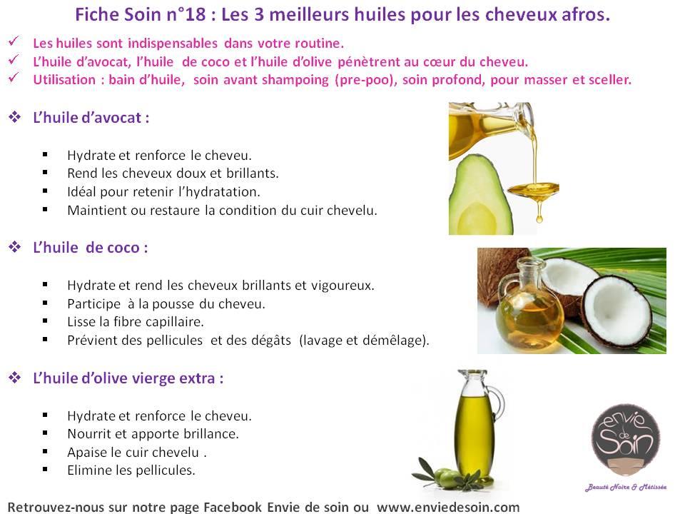 Huile capillaire naturelle