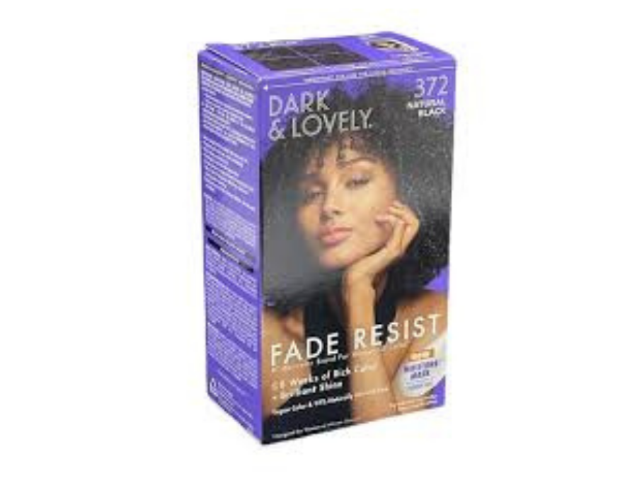 Dark and Lovely Hair Color 372 Natural Black 1Kit