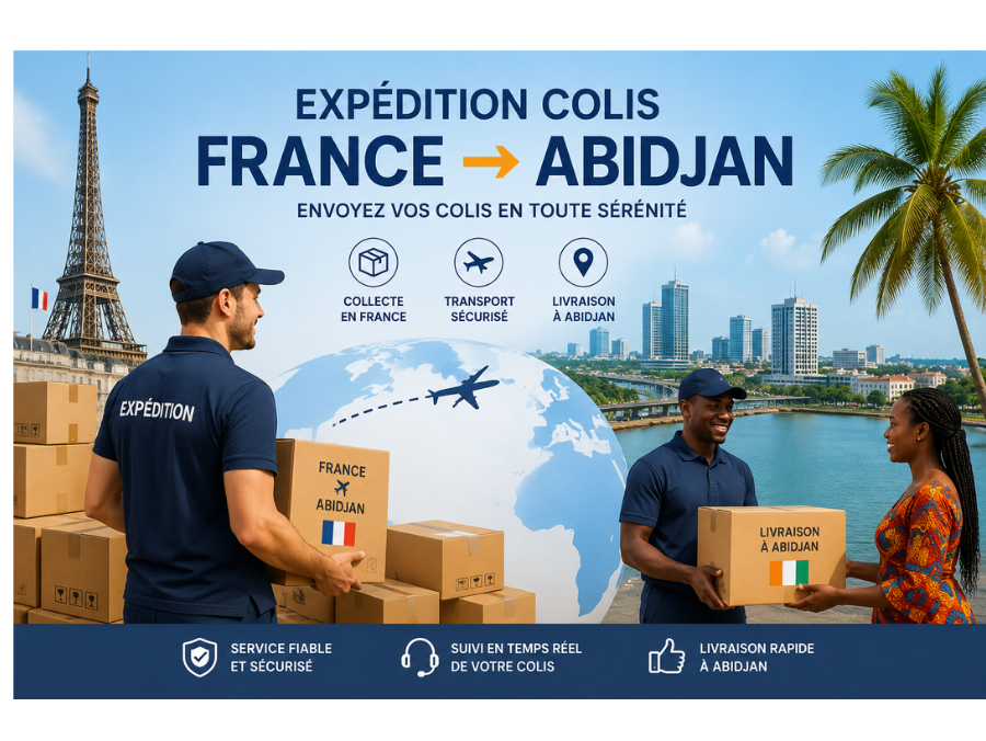 Expédition colis France-Abidjan