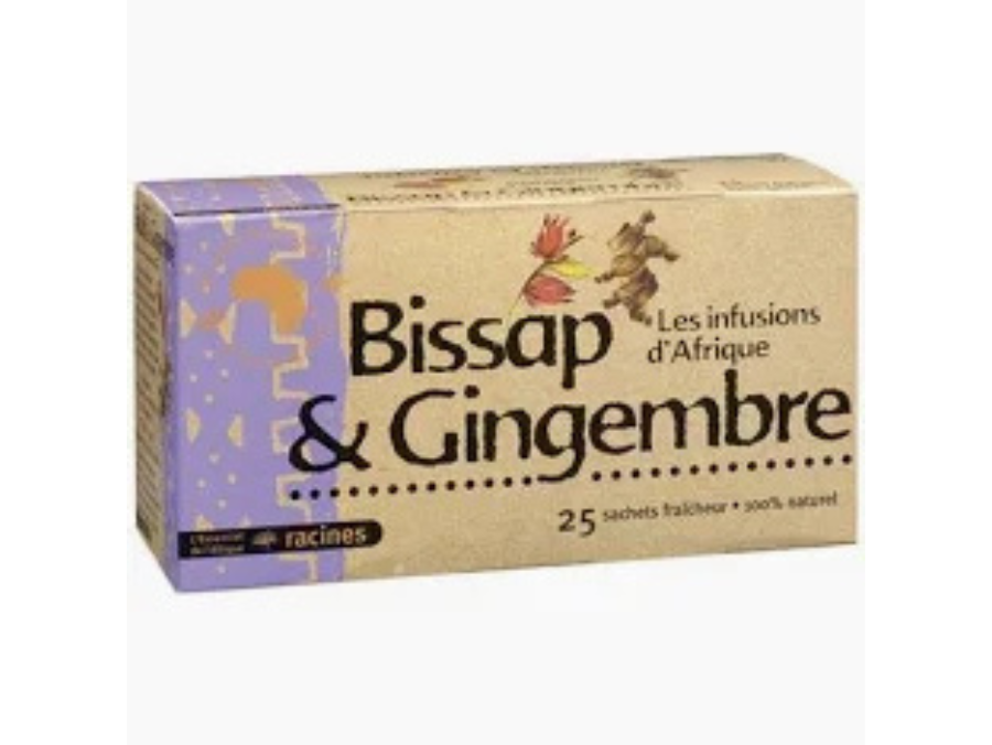 Infusion d'Afrique RACINES Gingembre Bissap 25 sach x 1.6 g