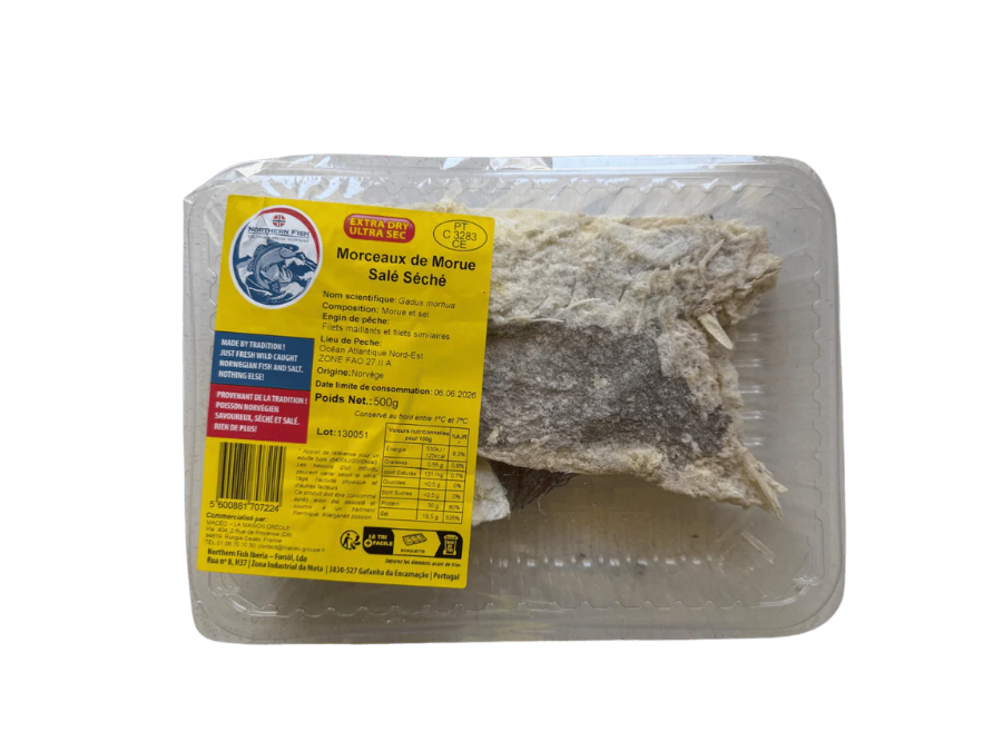 POISSON MORUE SALE SECHE 500G