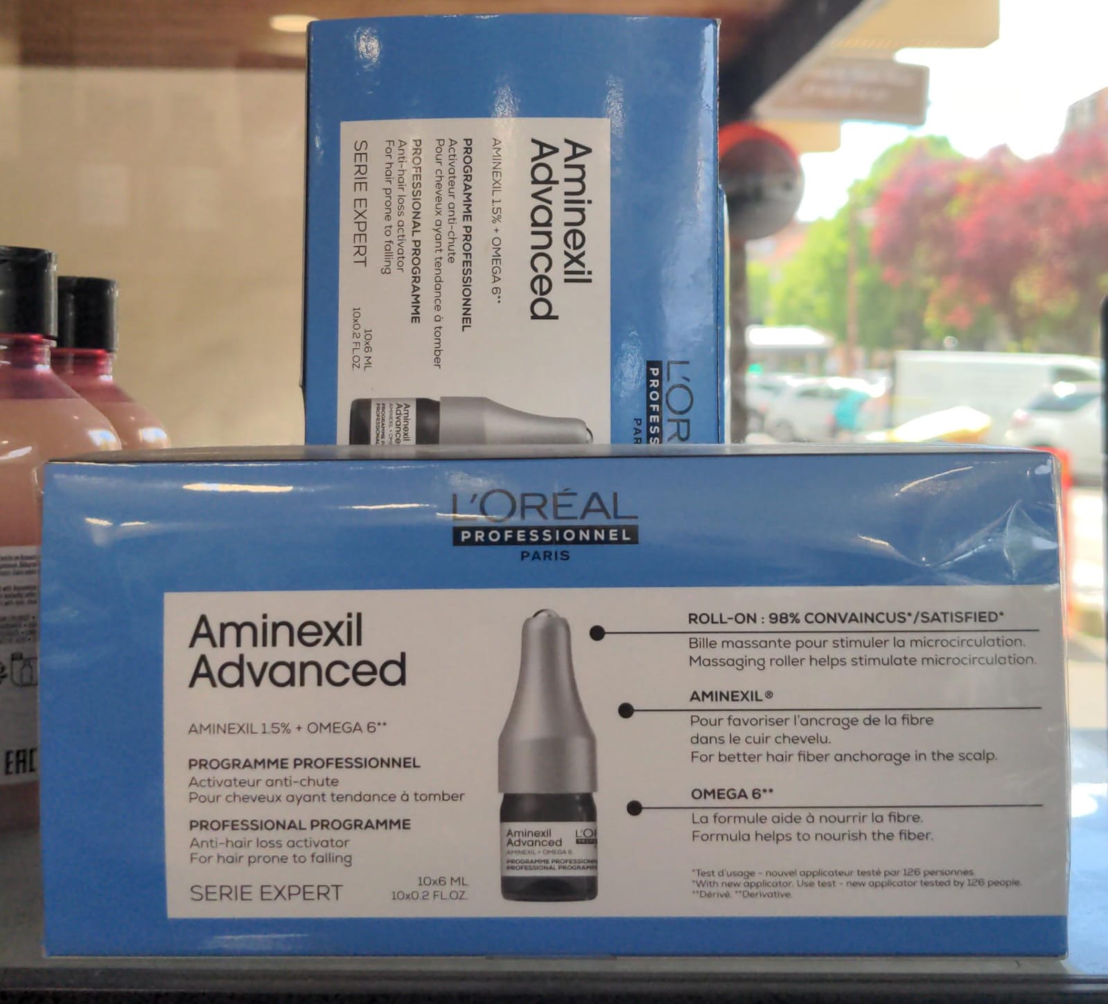 L'Oréal Professionnel, Cure Anti-Chute de Cheveux, Diminue la Chute de Cheveux dès 6 Semaines & Redensifie, Roll-On pour Homme & Femme, Sans Silicone