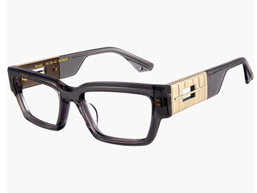 Lunettes de vue carrées Monture grise Acétate Mason O