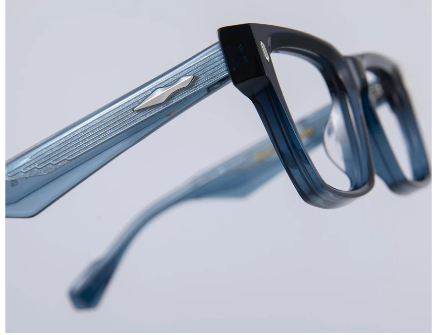 Lunettes de vue carrées Monture noire Acétate Glim O