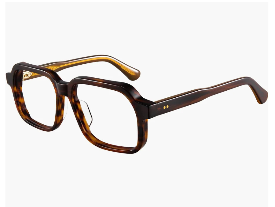 Lunettes de vue carrées Monture écaille Acétate Knoxto O