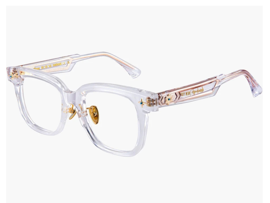 Lunettes de vue carrées Monture transparente Acétate Simon O