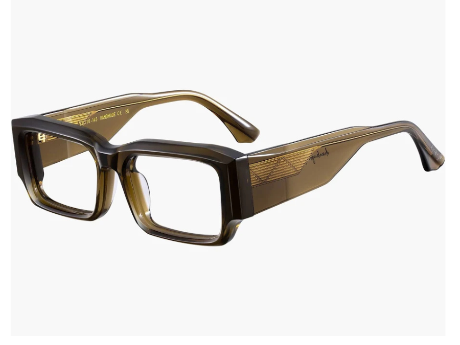 Lunettes de vue carrées Monture marron Acétate Polar O