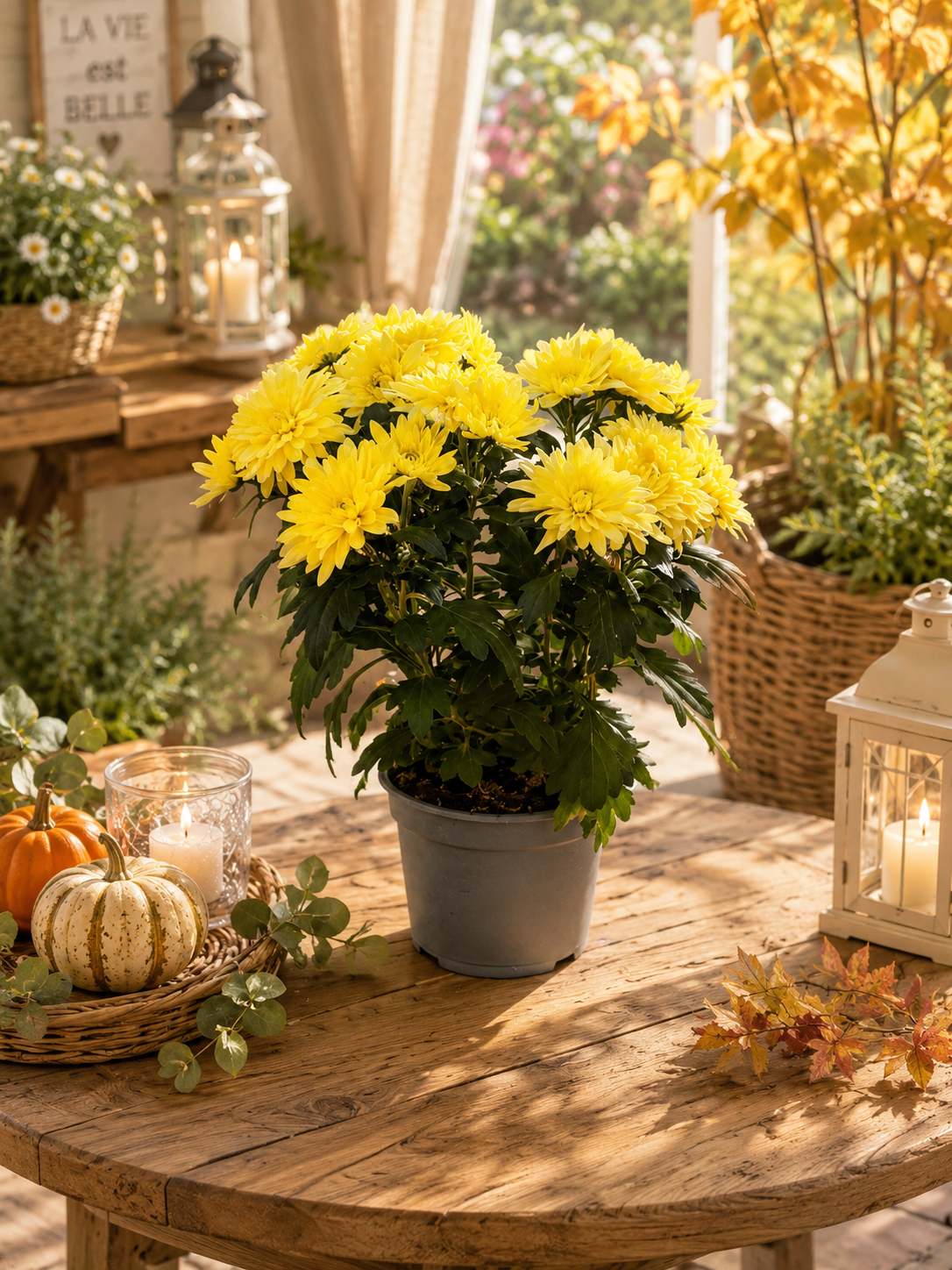 Chrysanthème Jaune « Soleil d’Automne »