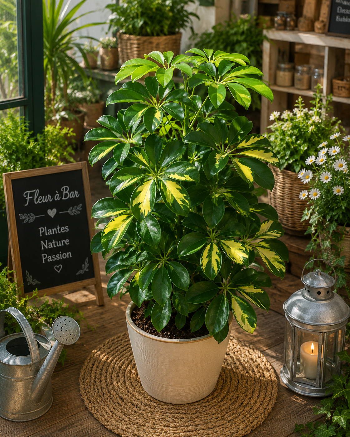 Schefflera Panaché « Étoile Tropicale »