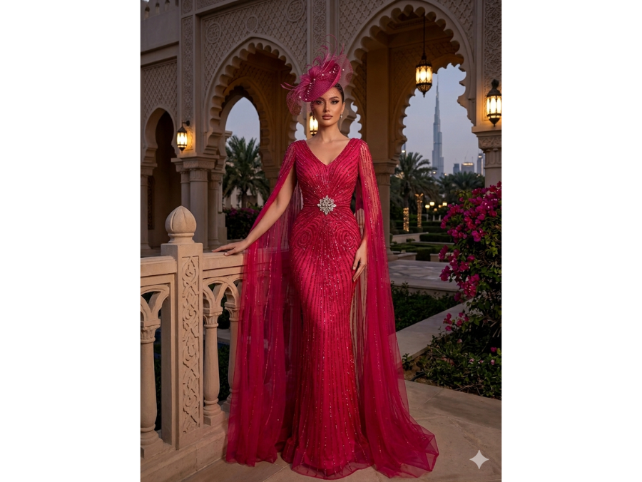 DUBAÏ COUTURE – Sultane Fuchsia Royale