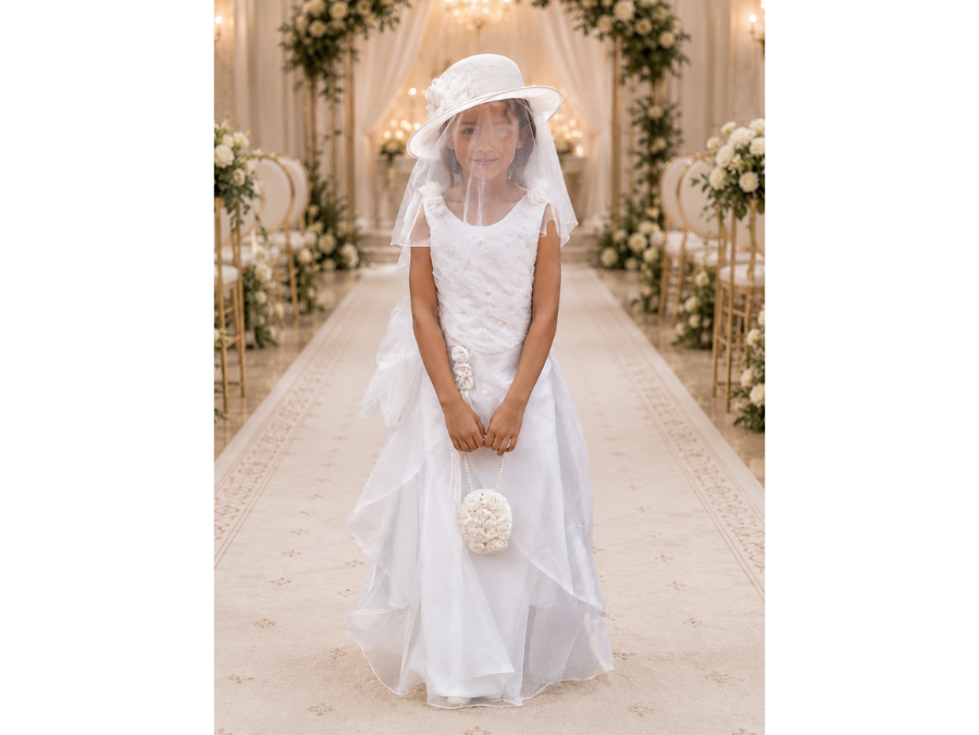 Dubai Couture Kids – Princesse Blanche Étoilée