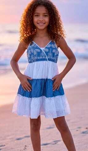 Robe a bretelle broderie anglaise