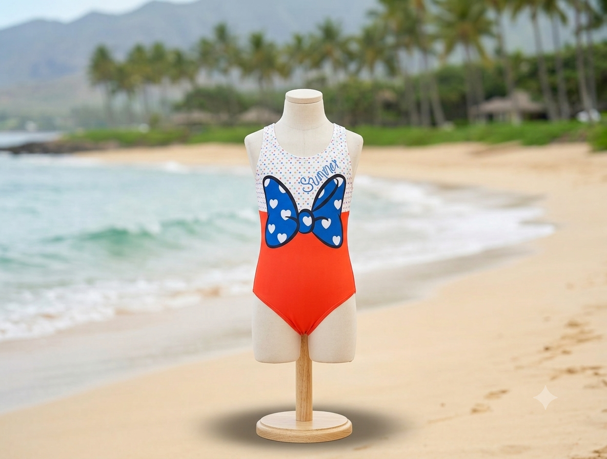 Maillot de bain bébé orange