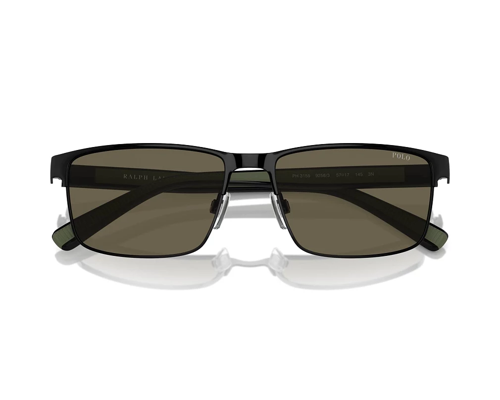 Lunettes de soleil Polo Ralph Lauren PH3155 - 9258/3 - Noir (Noir brillant) - 3