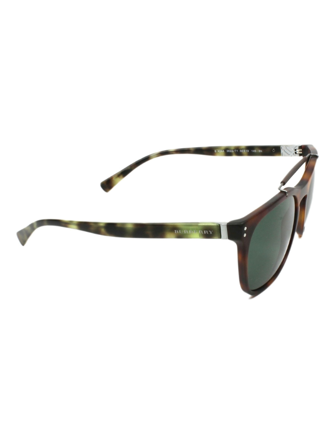 Lunettes de soleil Burberry Havane mat  et vert marbré - 3
