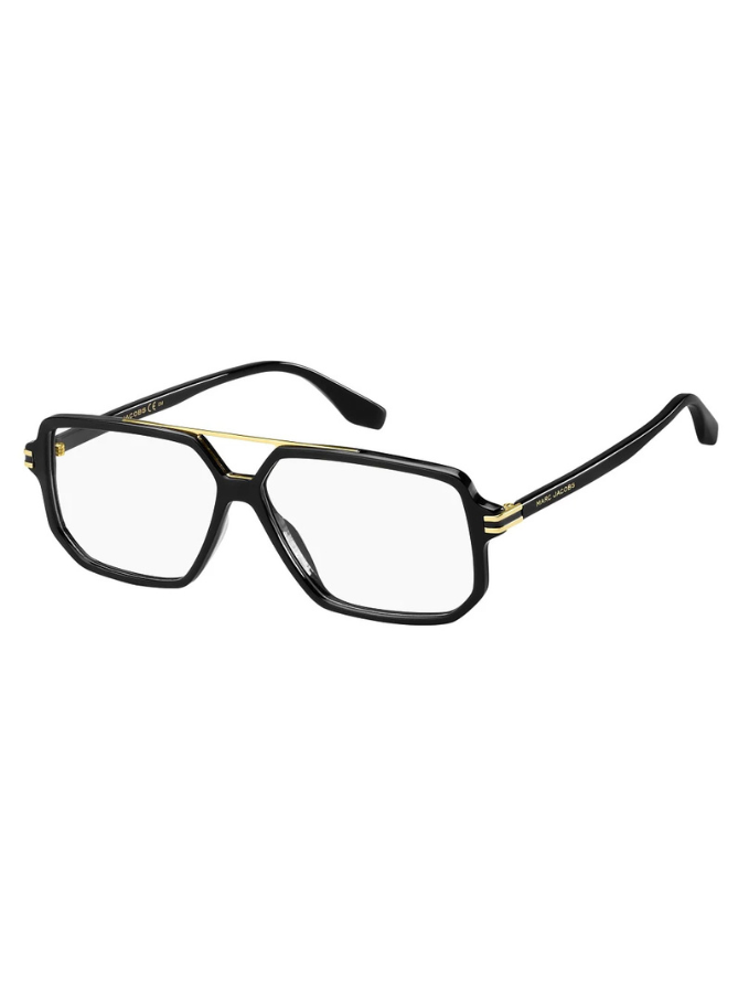 Lunettes de vue Marc Jacobs - MARC-417 - 807 - Noir brillant  et or - 3