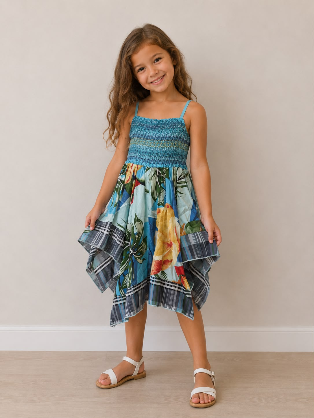 Robe Enfant Tropicale AZURE - 2