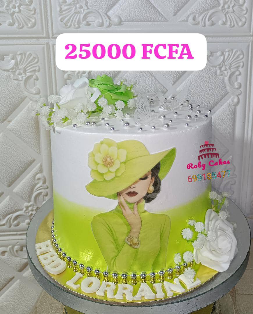 Gâteau anniversaire Dame