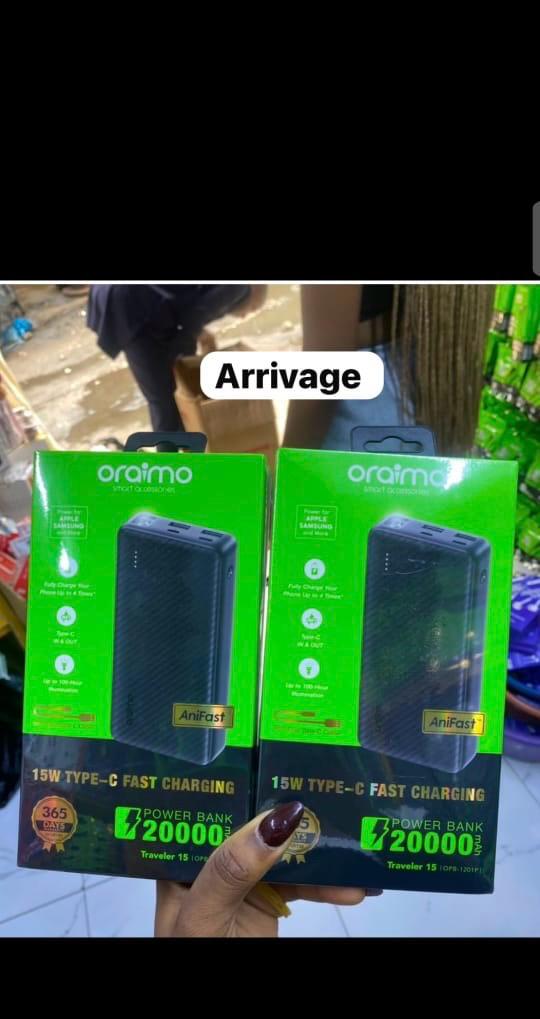 ORAIMO Power Bank 20000mAh Traveler 15 OPB-1201P - Original 15W Fast Charge - 3