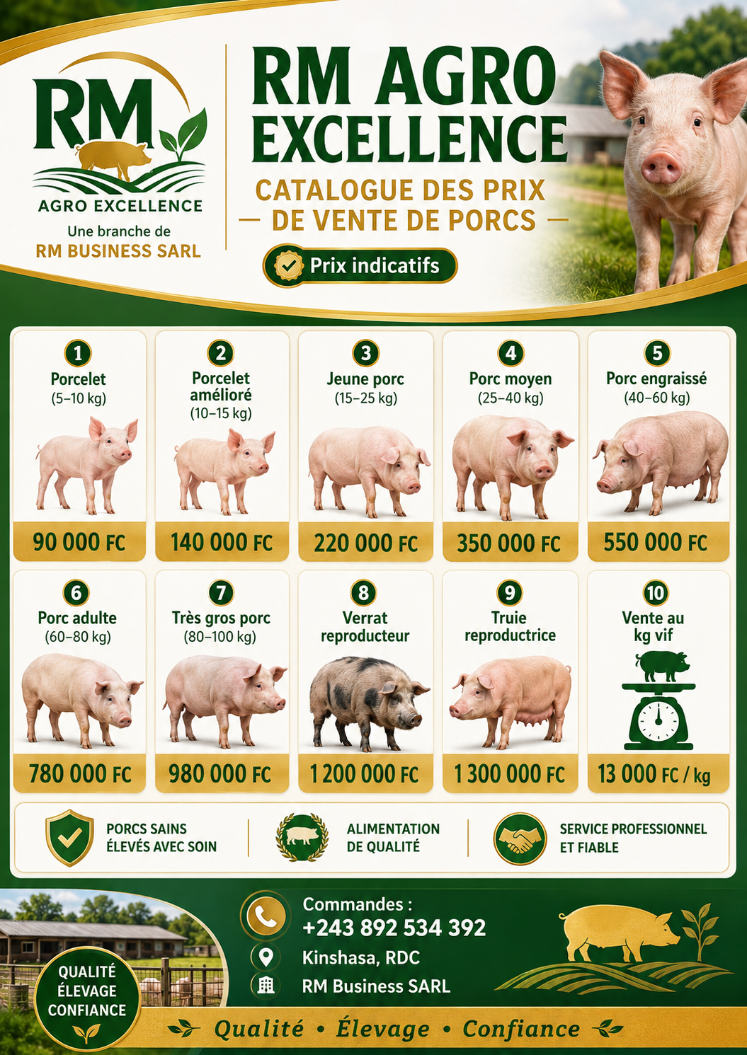 Porcherie et détails