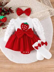 Ensemble robe+chaussettes pour bébé fille - 2