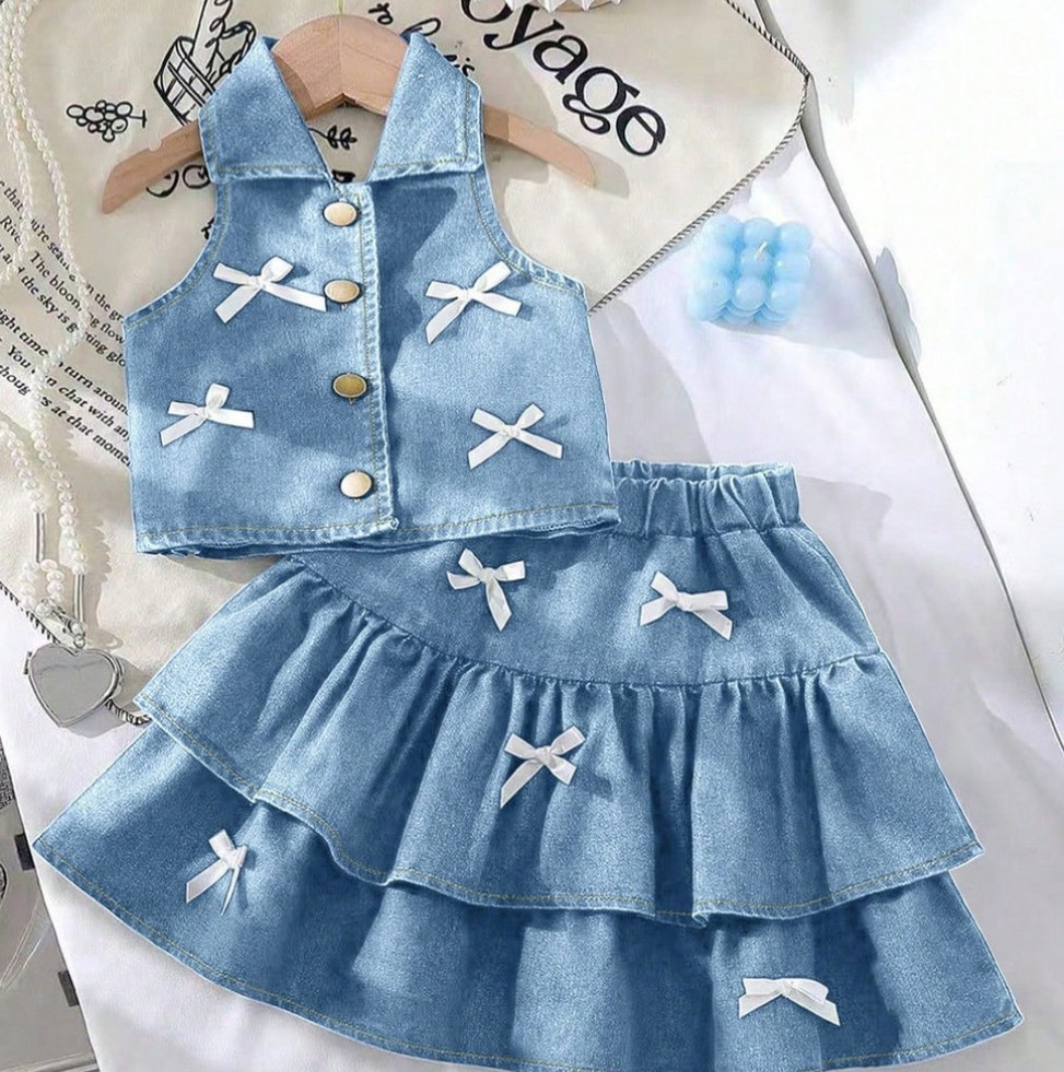 Ensemble en denim pour petite fille - 2