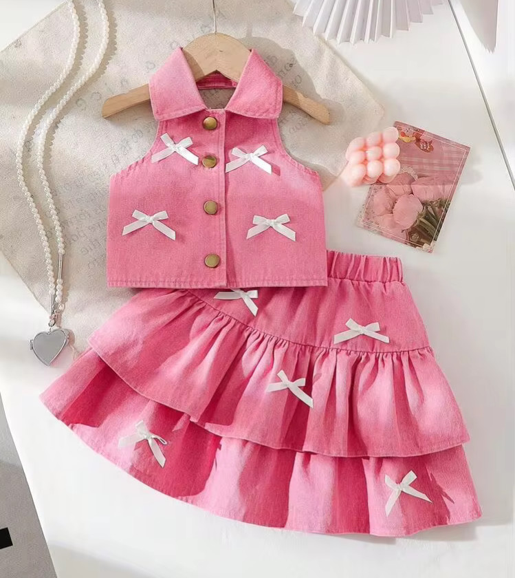Ensemble en denim pour petite fille