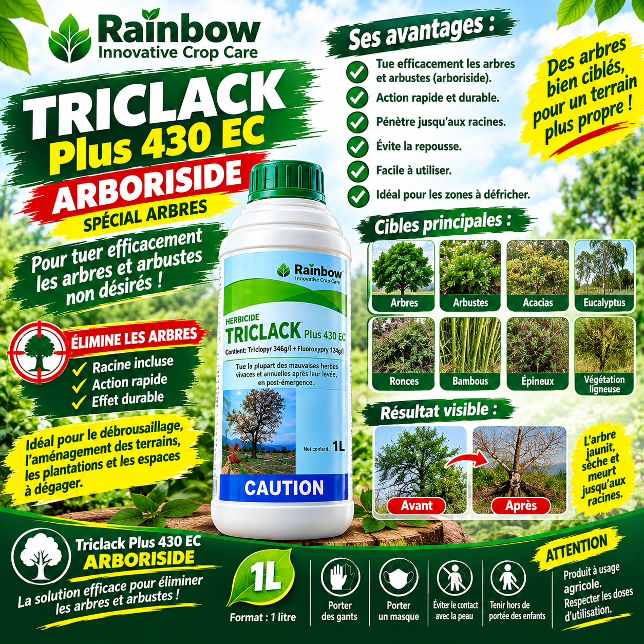 Triclack arboriside très efficace