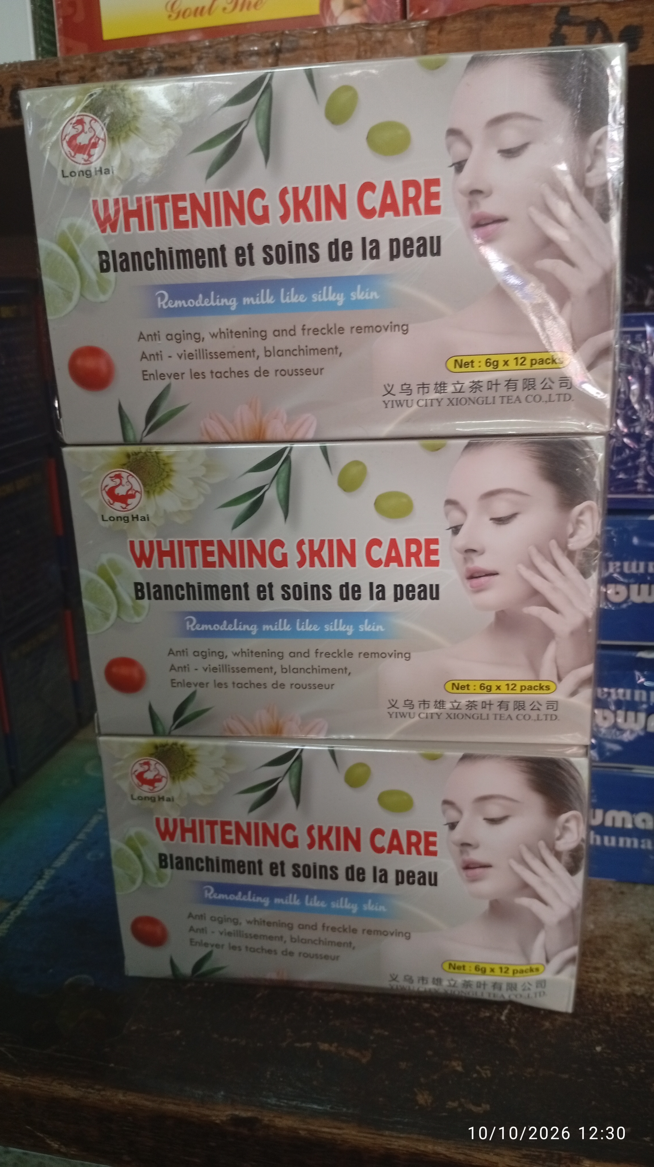 Thé pour soin de peau et tein clair