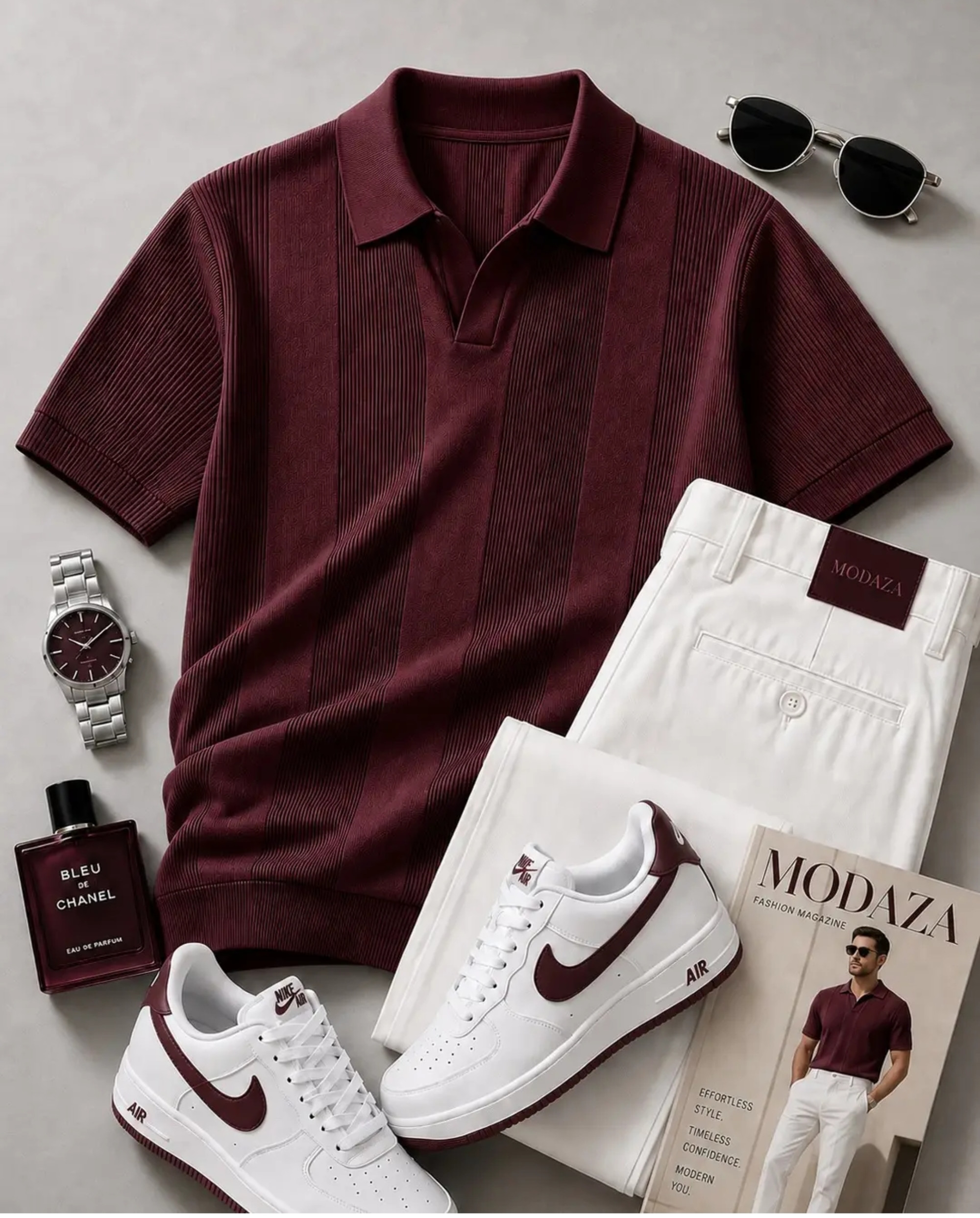 Ensemble blanc violet
