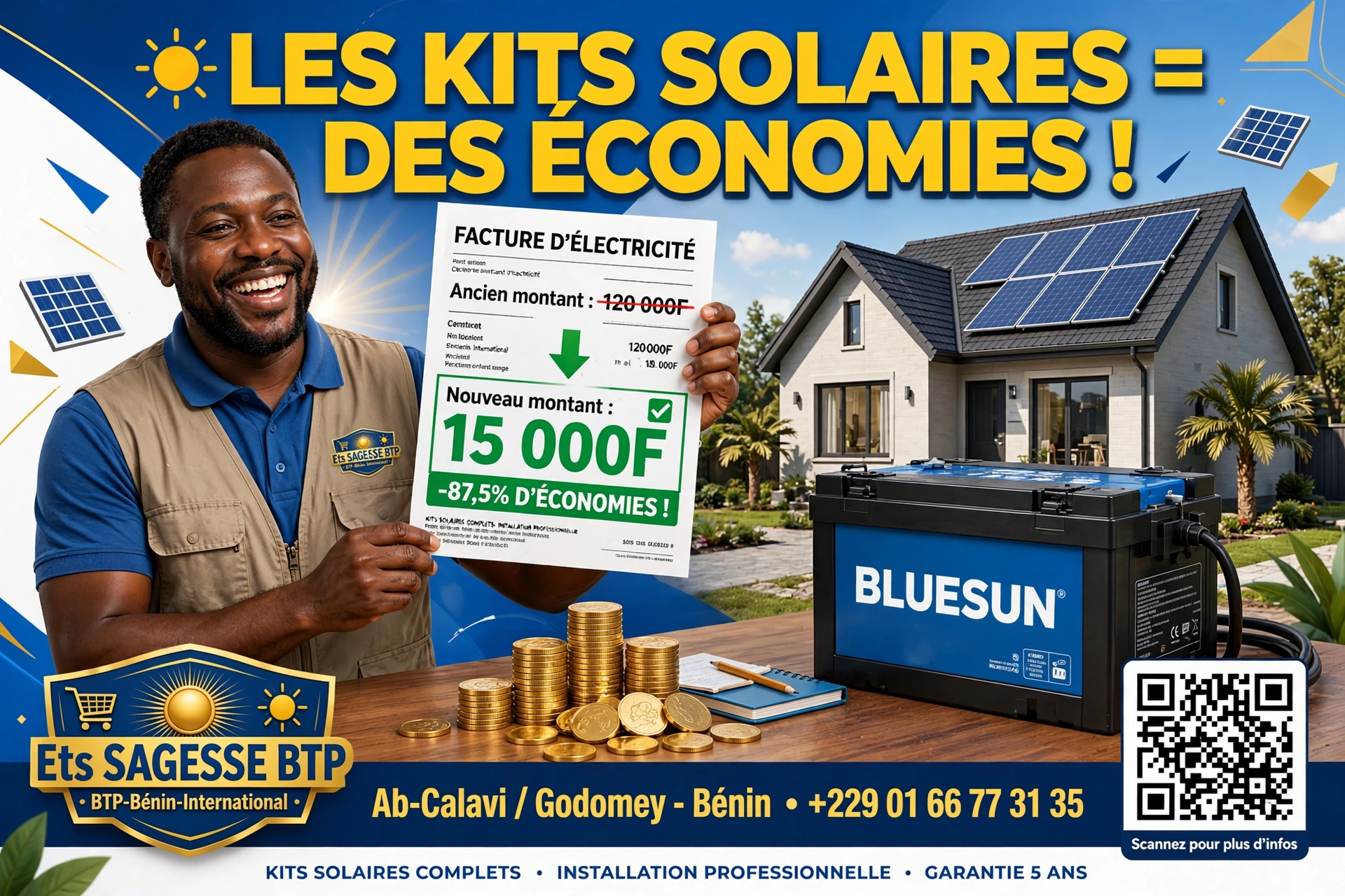 PANNEAUX SOLAIRES DOMESTIQUE ET LAMPADAIRE SOLAIRE - 7