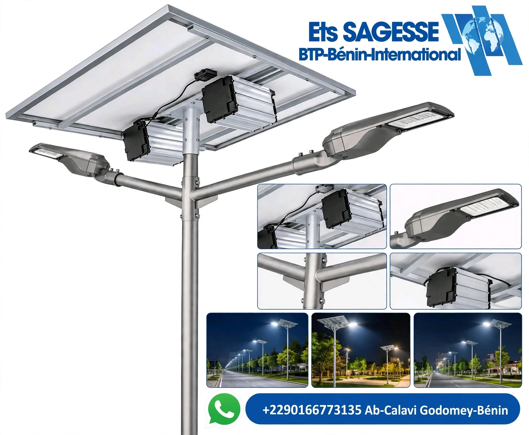 PANNEAUX SOLAIRES DOMESTIQUE ET LAMPADAIRE SOLAIRE - 6