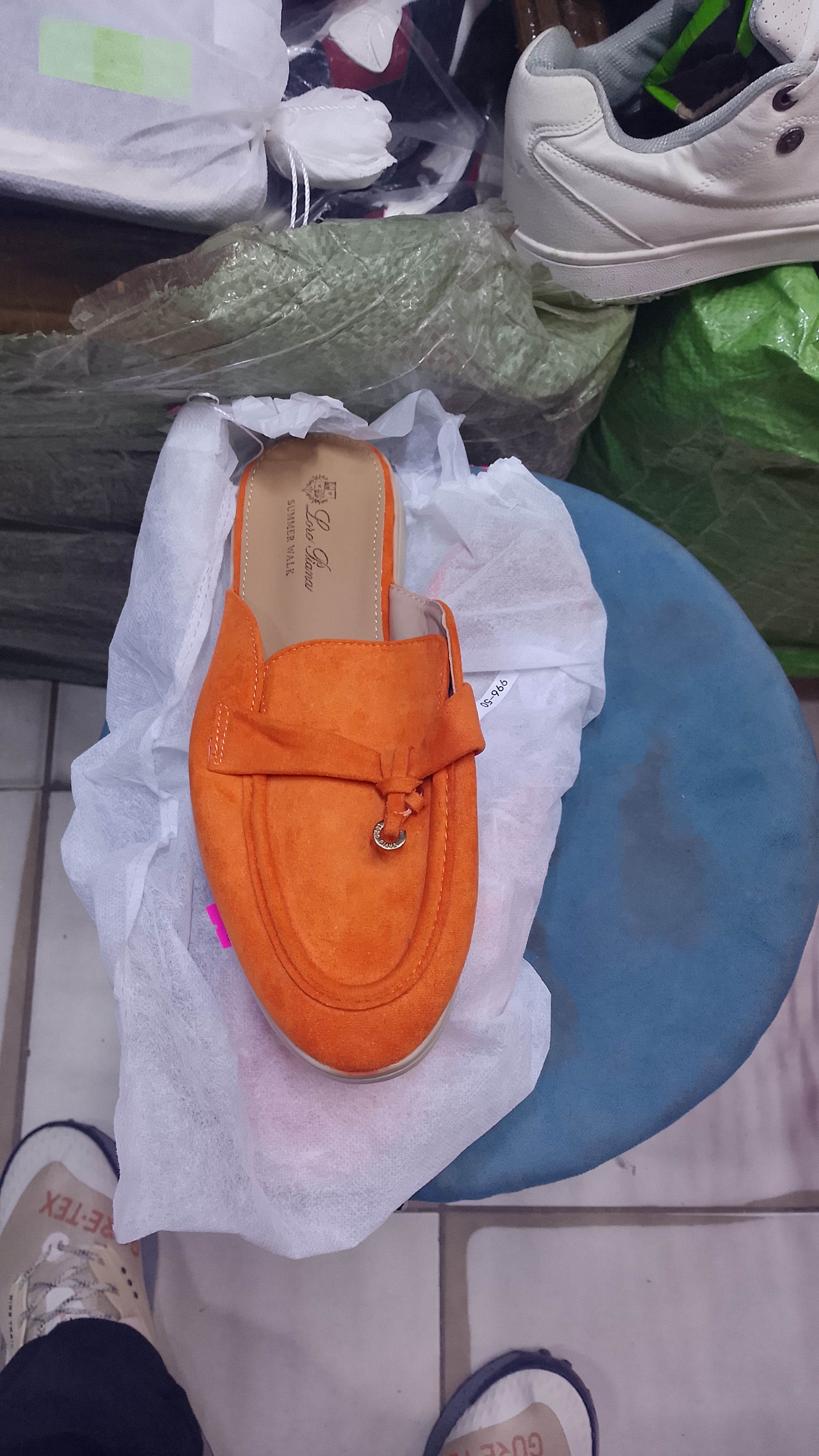 Babouche Loro Piana Orange