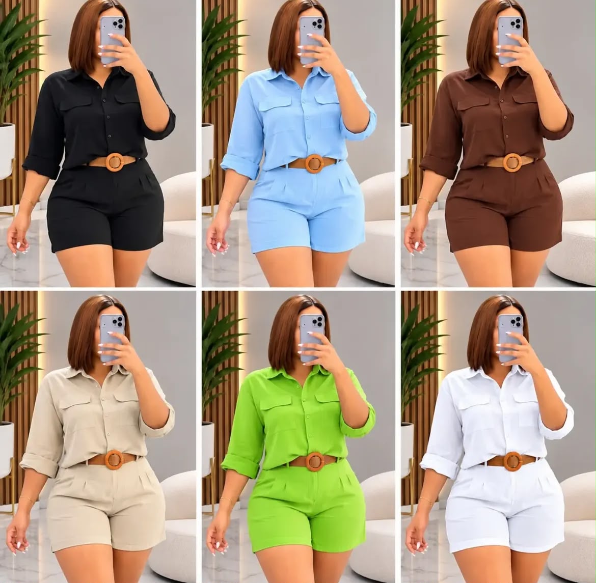 Ensemble culotte en lin