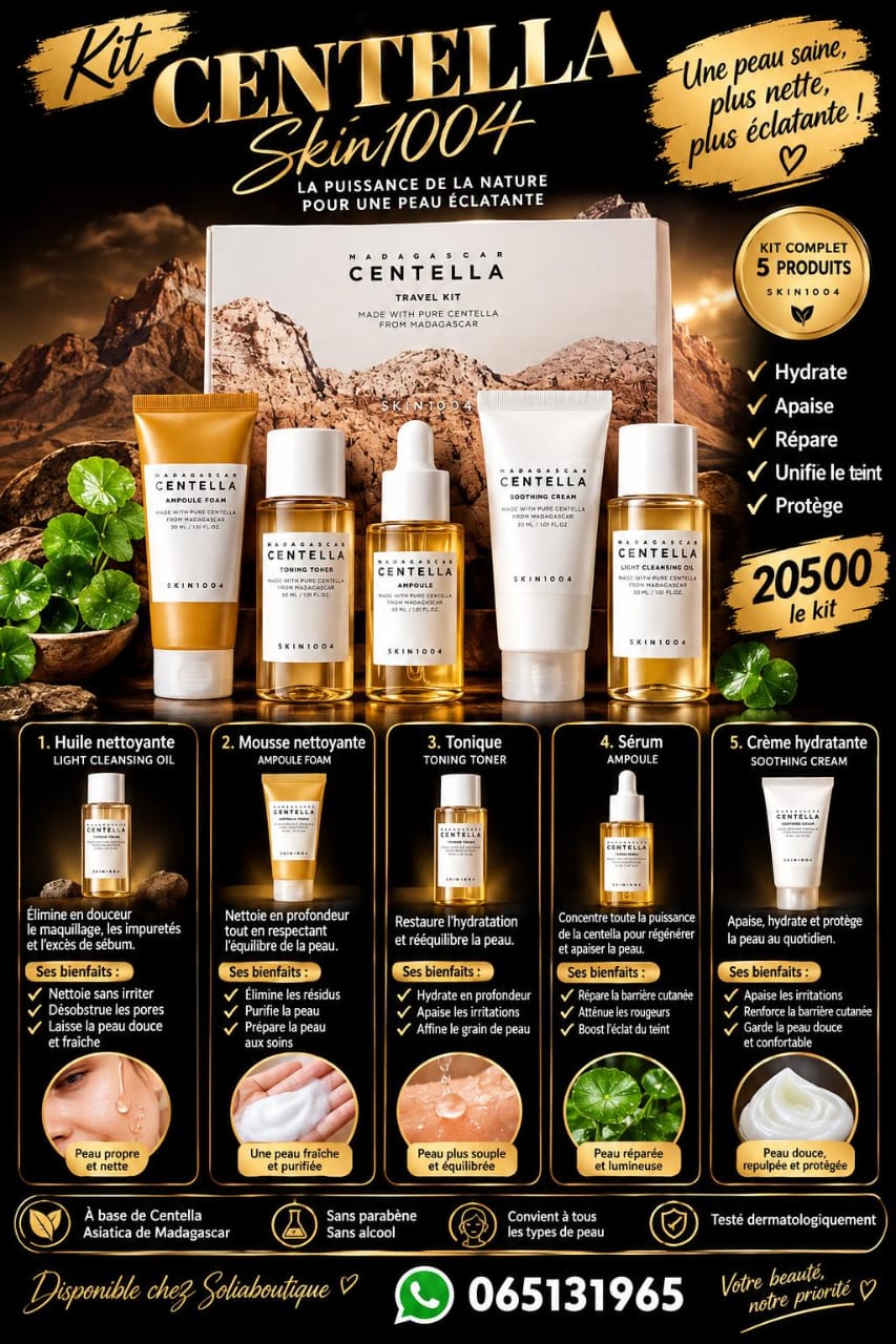 Coffret pour soin de visage
