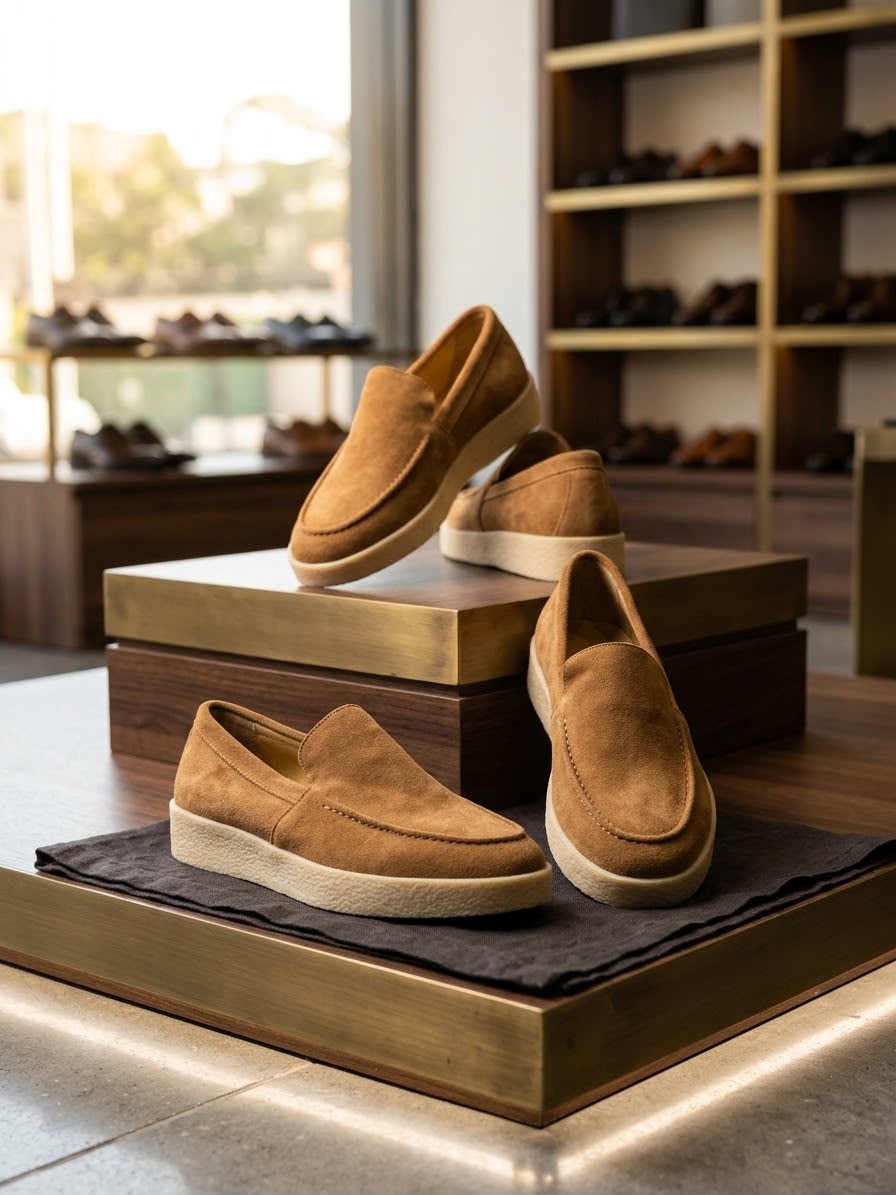 mocassins hommes en daim - 3