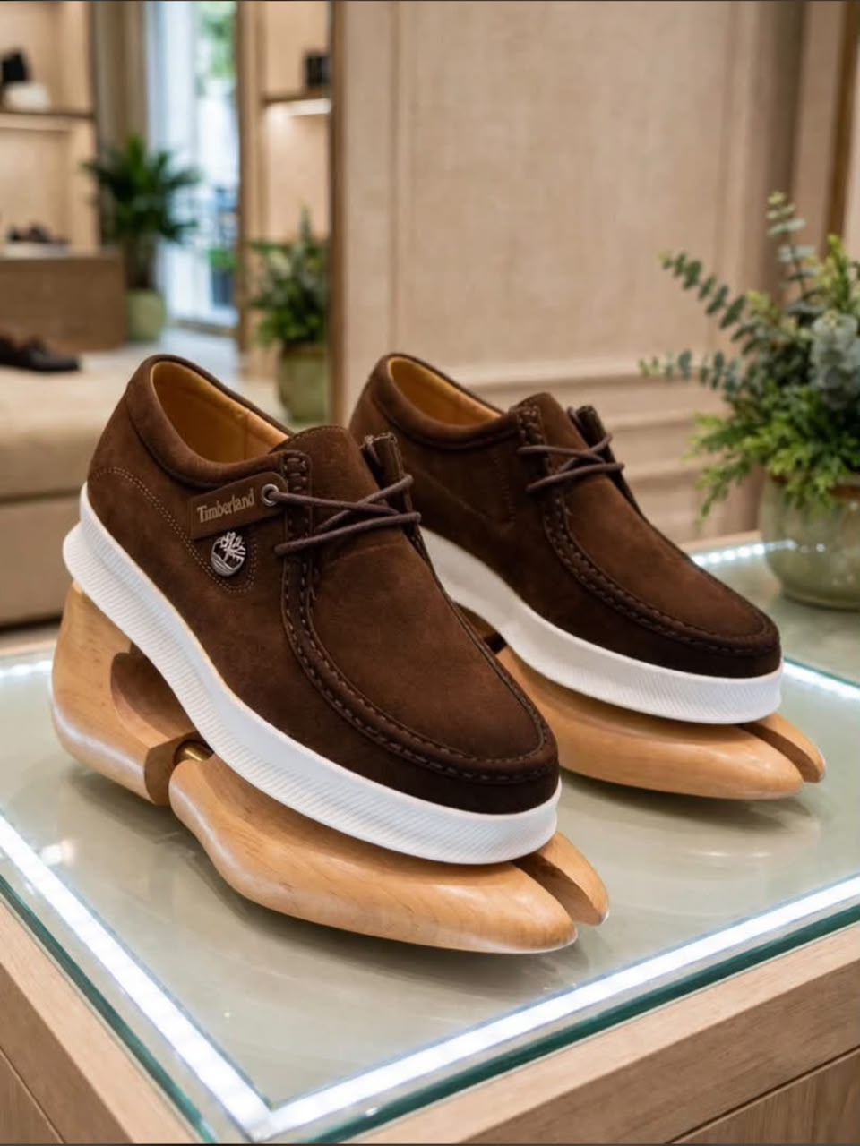 chaussures basses en daim marron - 2