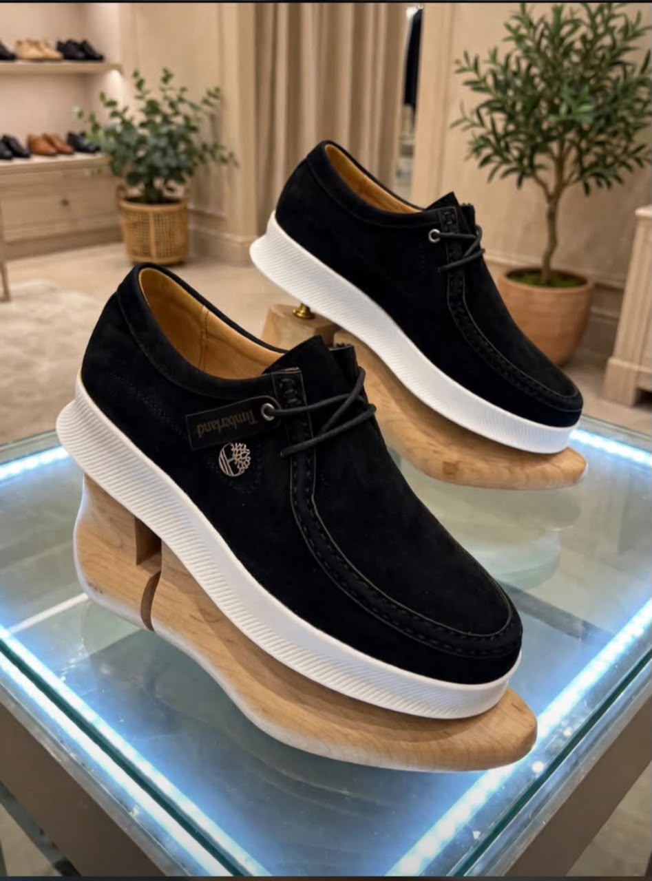 chaussures basses en daim marron - 3