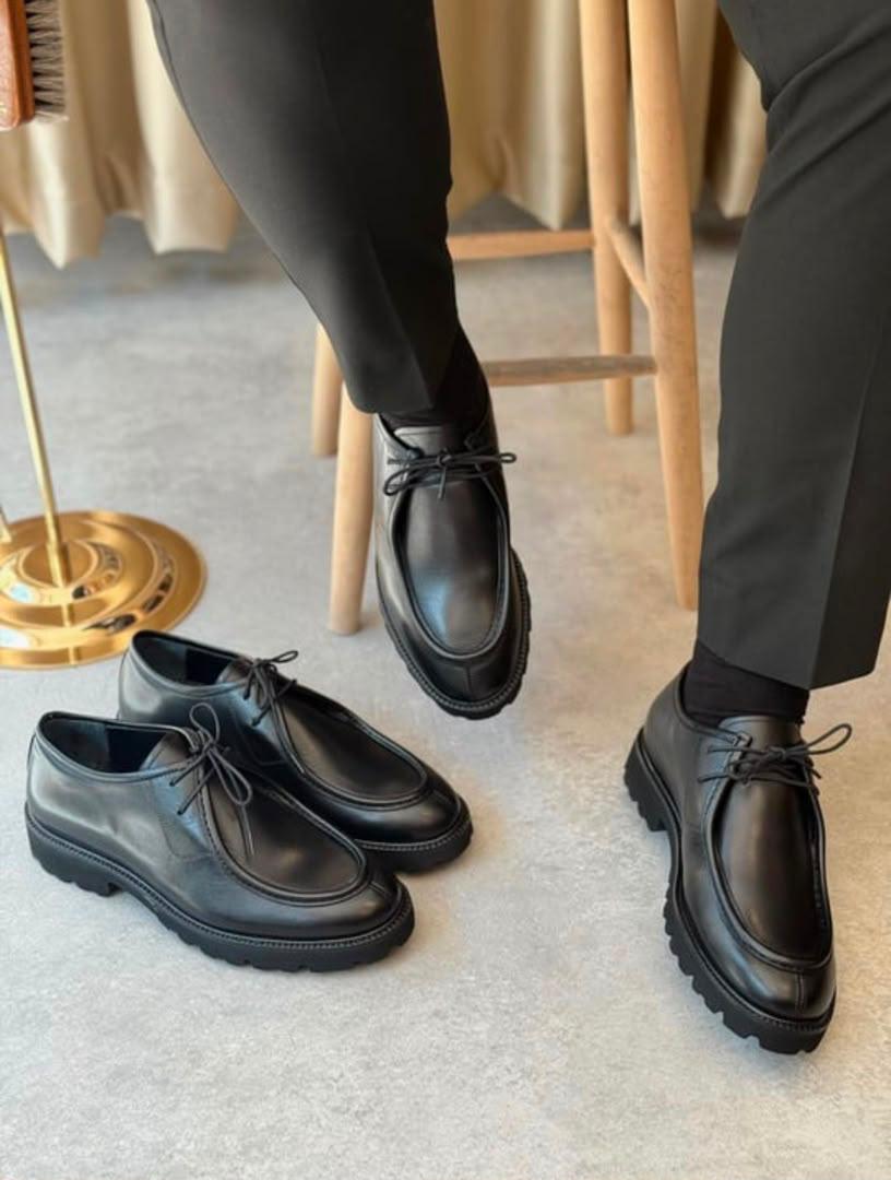 chaussures de ville basses pour hommes, en cuir - 3