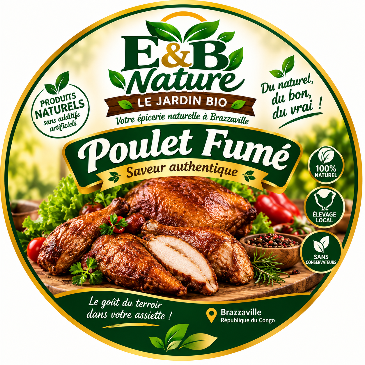 Poulet fumé