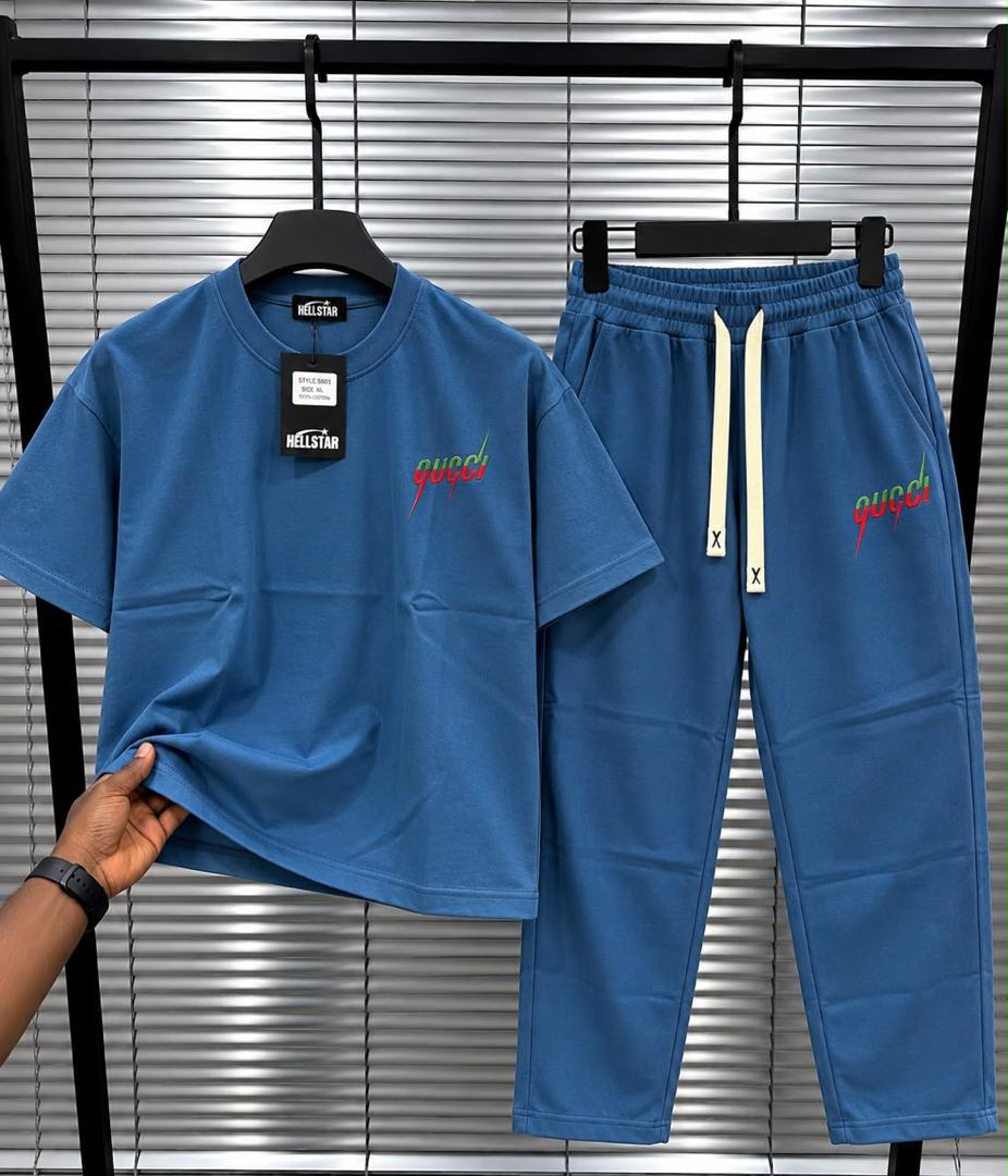 Ensemble 2 pièces homme – T-shirt oversize et pantalon jogging tendance - 4