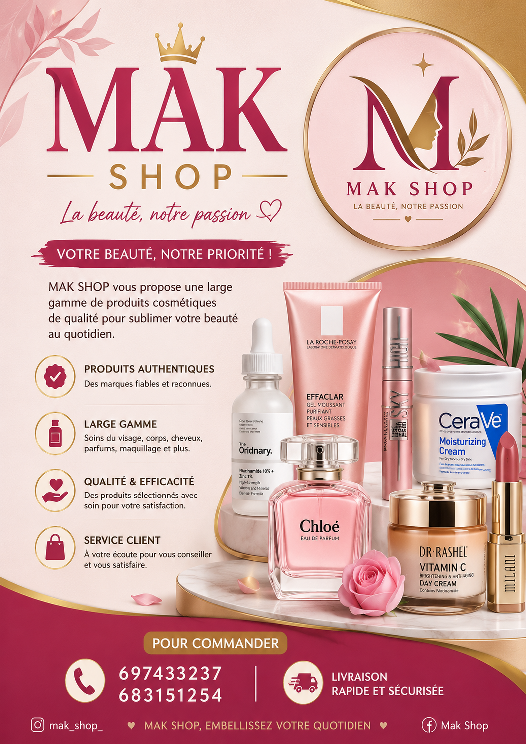 Logo de Mak Shop Cosmétique🌿🍀