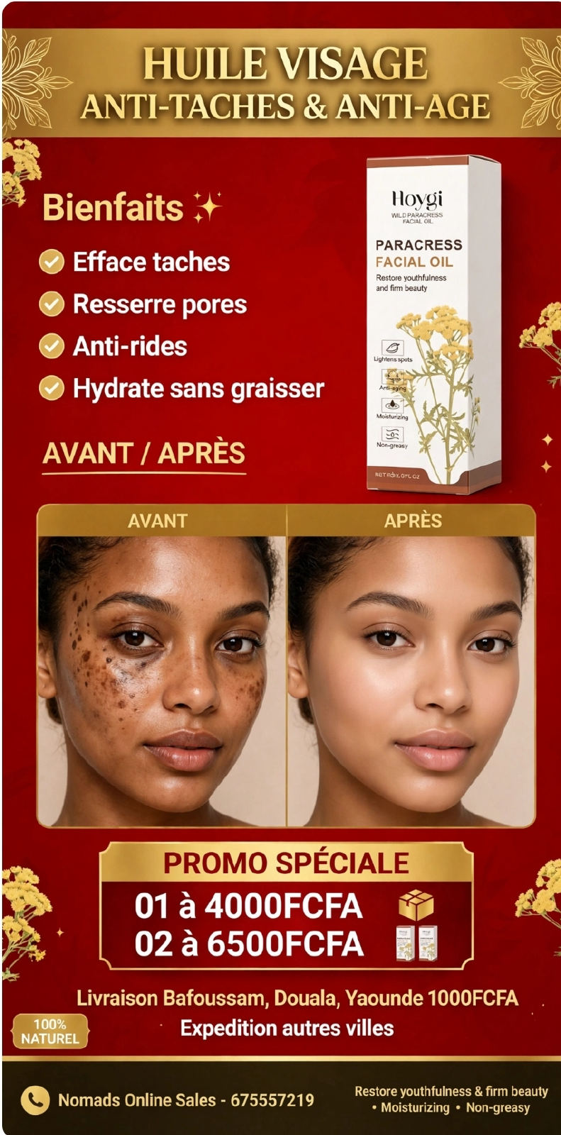 Huile de visage