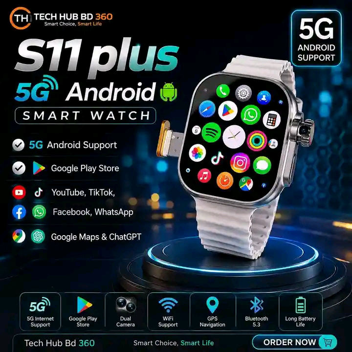 Montre connectée S11 PLUS 5G ANDROÏD