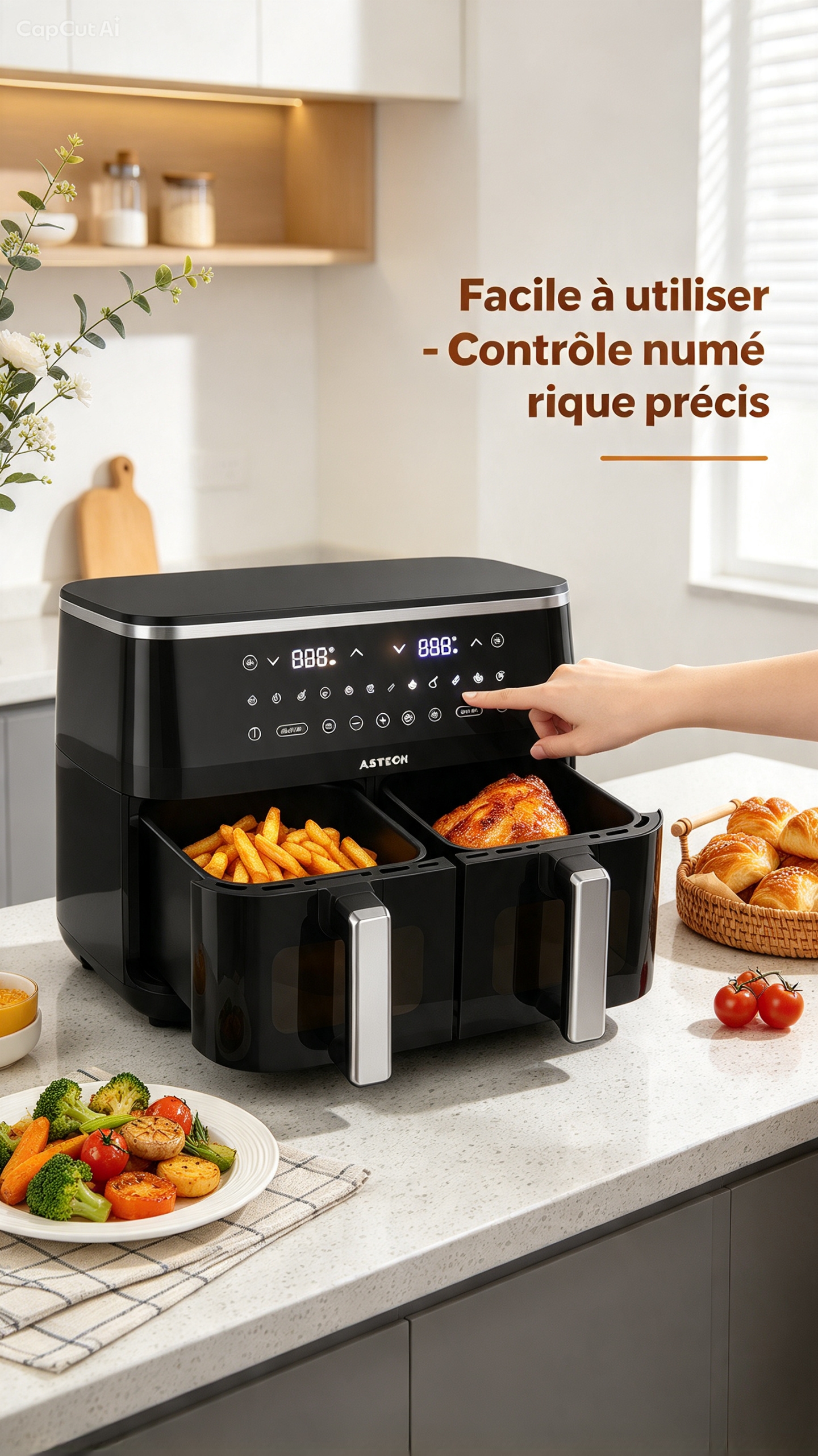 Astech Air fryer friteuse a air - 3