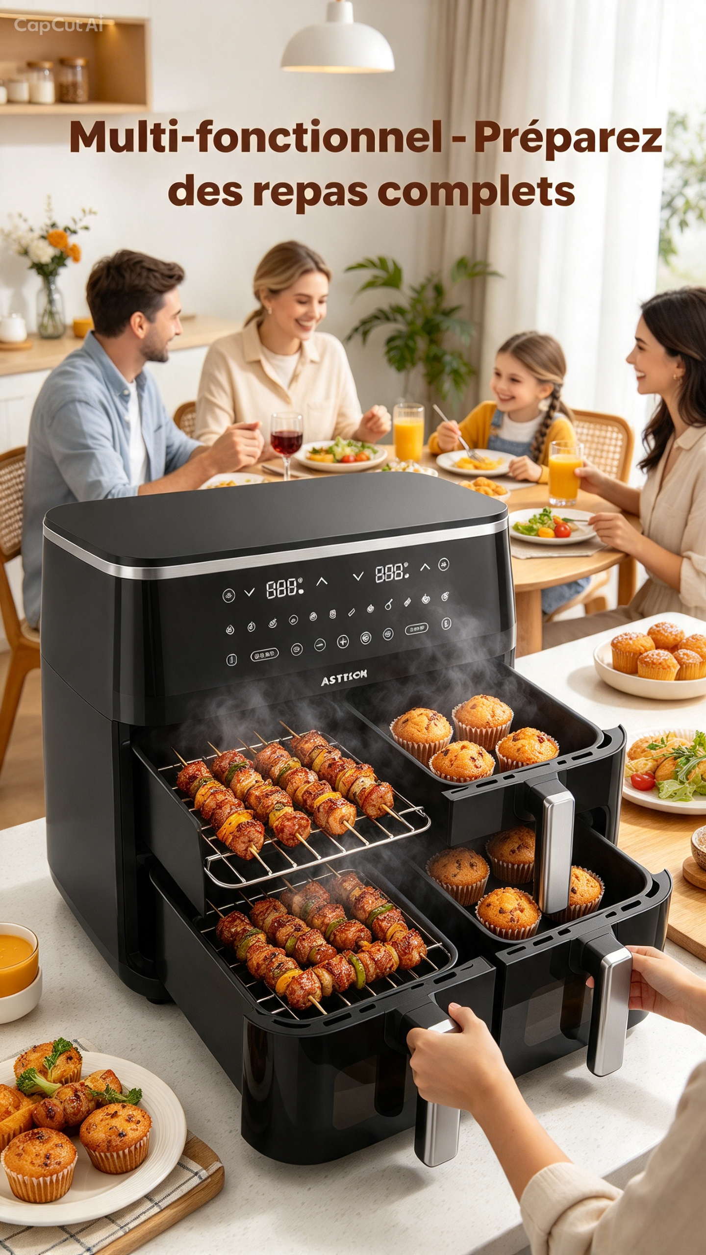 Astech Air fryer friteuse a air - 2