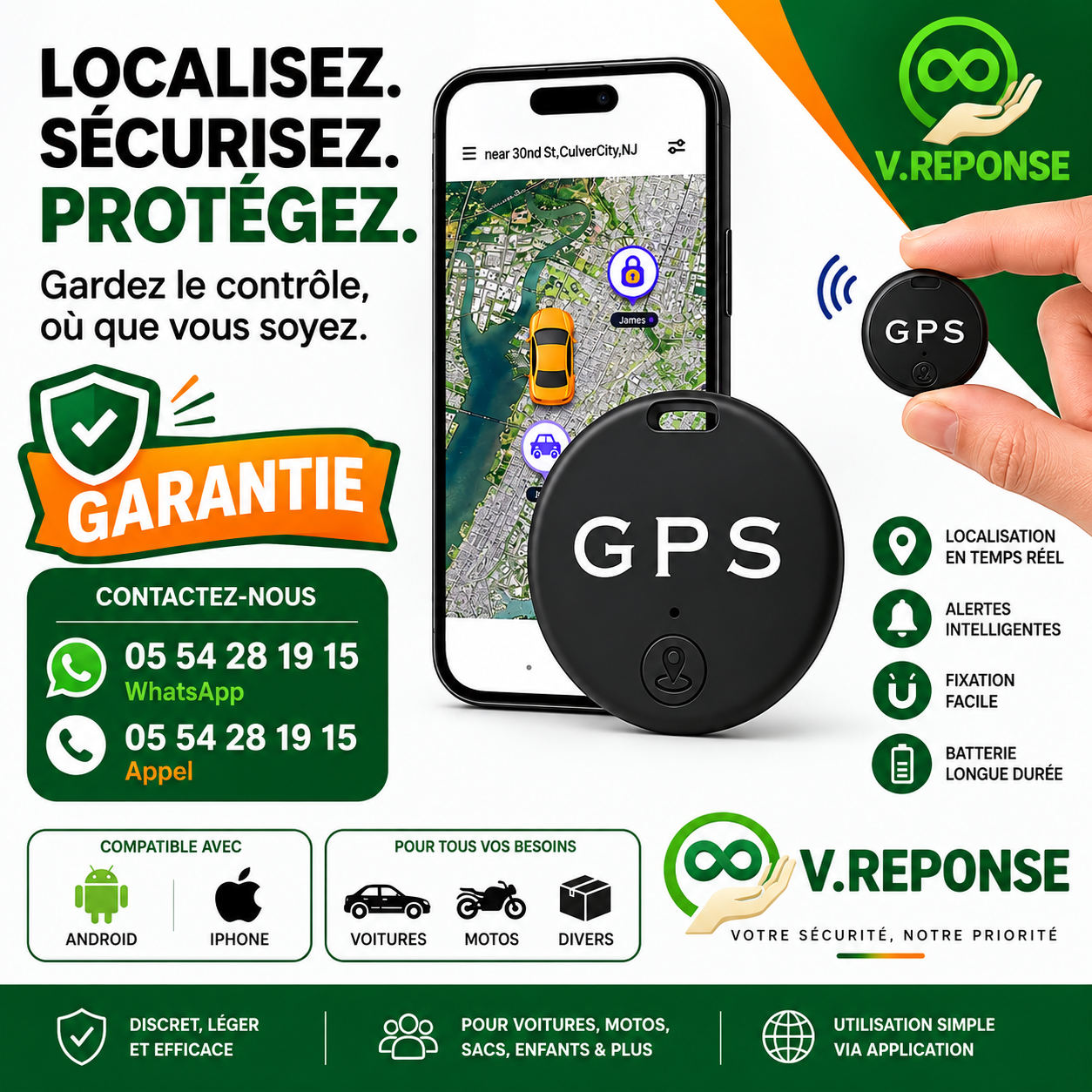 GPS ANTI VOL TRACEUR